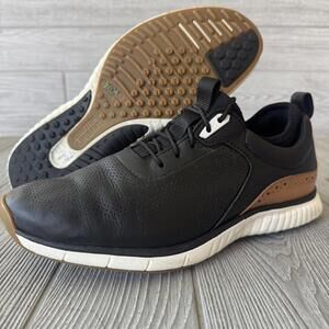 Johnston and Murphy XC4 Men's 9.5 Black and Brown Casual Golf Spikes Sneakers
